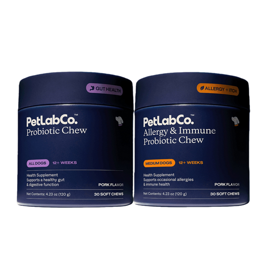 PetLab Co. Probiotic & Allergy Support Bundle for Dogs, Dual-Action Chews for Gut Health, Seasonal Allergy Support, Immune Function, Occasional Digestive Upset & Skin Comfort